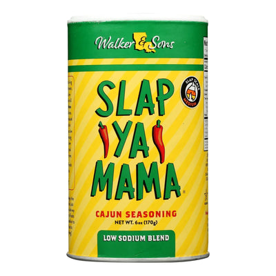 An image displaying Slap Ya Mama - Seas Cajun Low Sodium - Case Of 6-6 Ounce by Slap Ya Mama