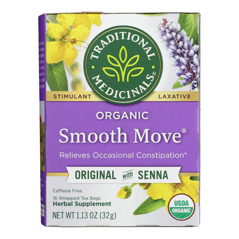 Traditional Medicinals Organic Senna Stimulant Laxative Tea - Caffeine Free - 16 Bags