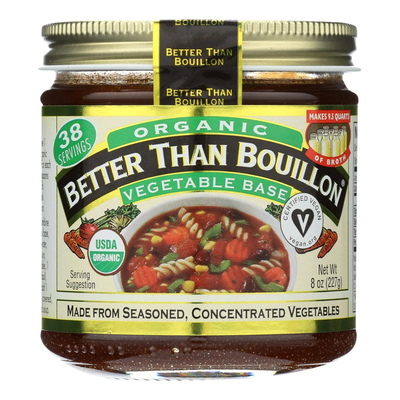 Better Than Bouillon Organic Seasoned - Vegetable Base - Case Of 6 - 8 Ounce.