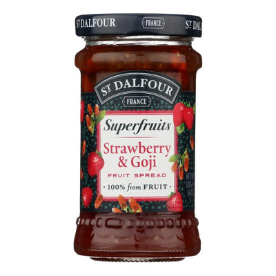 An image displaying St Dalfour - Fruit Spread Straw Goji - Case Of 6-6 Ounce by St. Dalfour