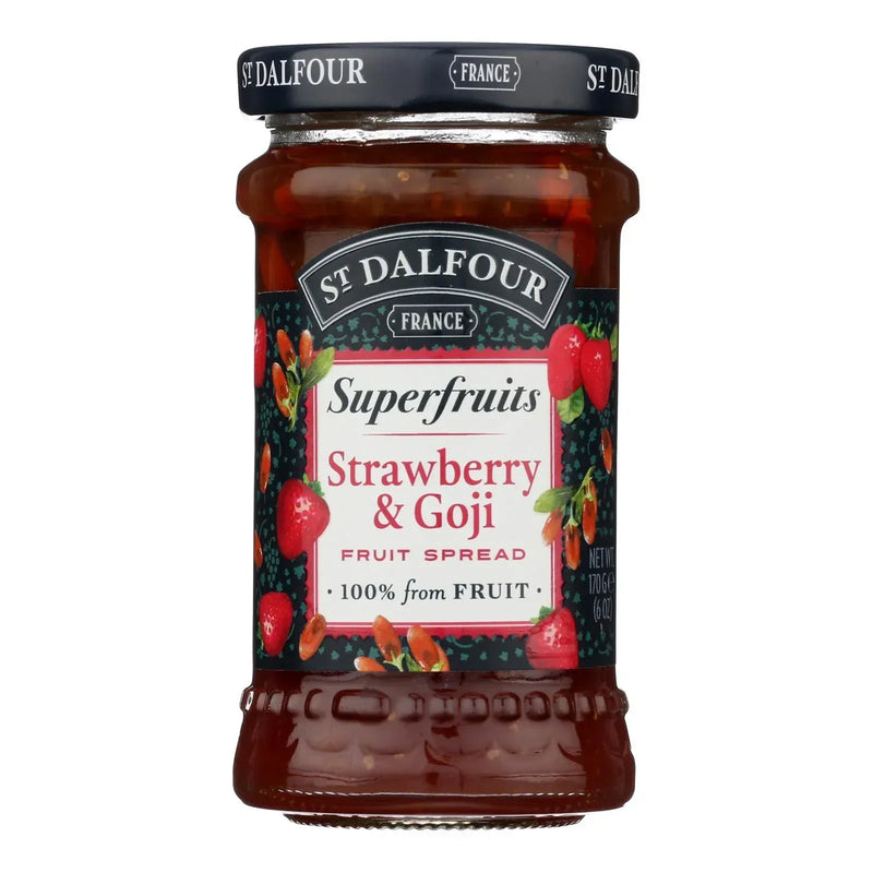 An image displaying St Dalfour - Fruit Spread Straw Goji - Case Of 6-6 Ounce by St. Dalfour