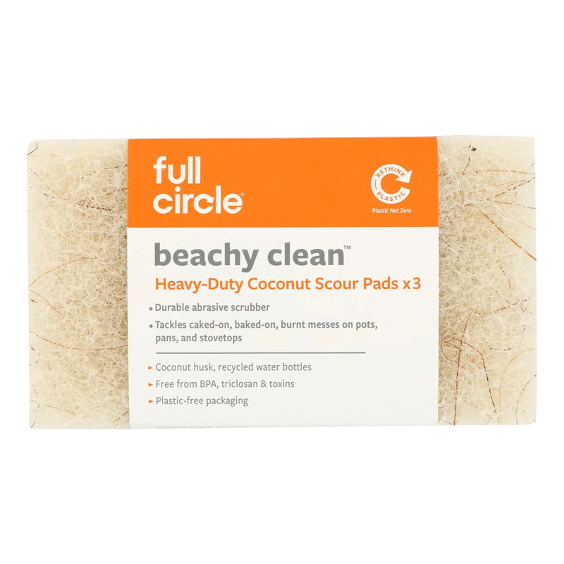Full Circle Home - Coconut Scour Pads 3 Pack - Cs Of 10-ct