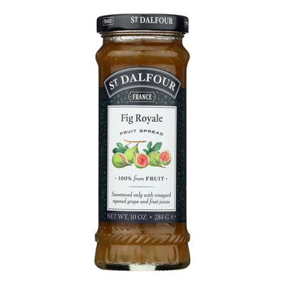 An image displaying St Dalfour Fruit Spread - Deluxe - 100 Percent Fruit - Royal Fig - 10 Ounce - Case Of 6 by St Dalfour
