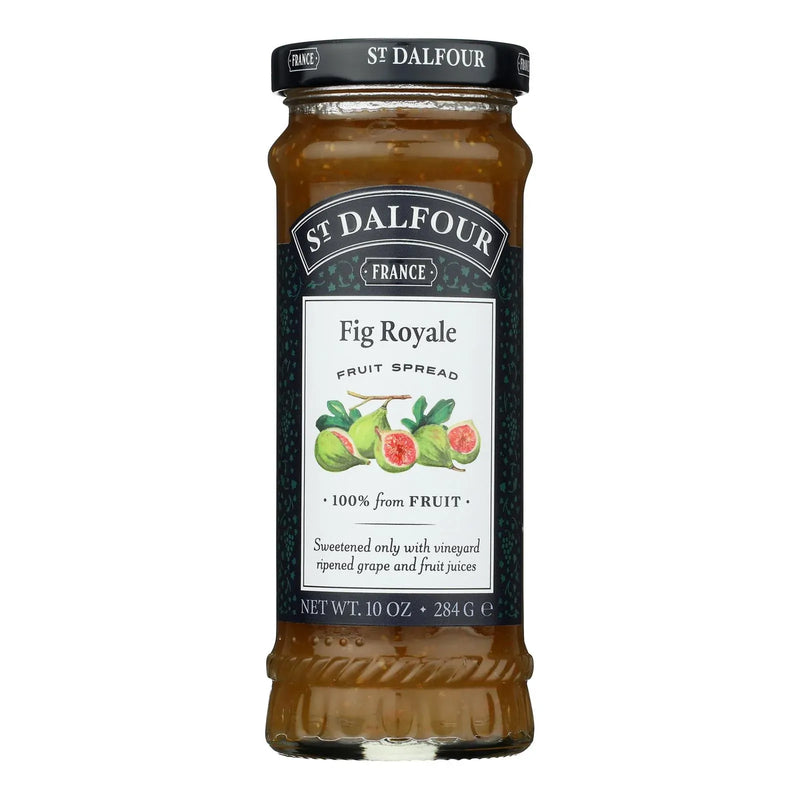 An image displaying St Dalfour Fruit Spread - Deluxe - 100 Percent Fruit - Royal Fig - 10 Ounce - Case Of 6 by St Dalfour