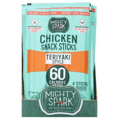 An image displaying Mighty Spark - Snack Stick Chicken Teriyaki - Case Of 8-4 Ounce by Mighty Spark