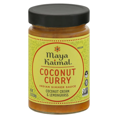 An image displaying Maya Kaimal - Simmer Sce Coconut Curry - Case Of 6-12.5 Ounce by Maya Kaimal