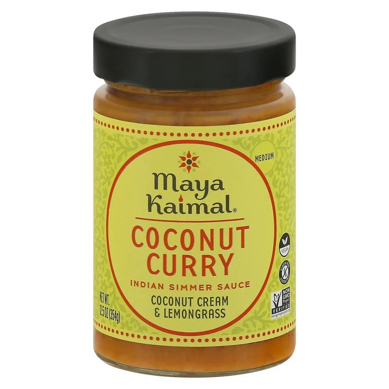 An image displaying Maya Kaimal - Simmer Sce Coconut Curry - Case Of 6-12.5 Ounce by Maya Kaimal