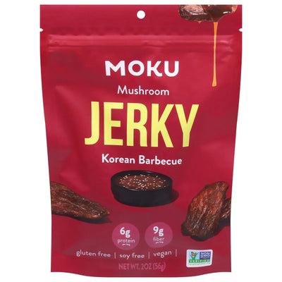 An image displaying Moku - Plant Bs Jerky Korean Bbq - Case Of 8-2 Ounce by Moku