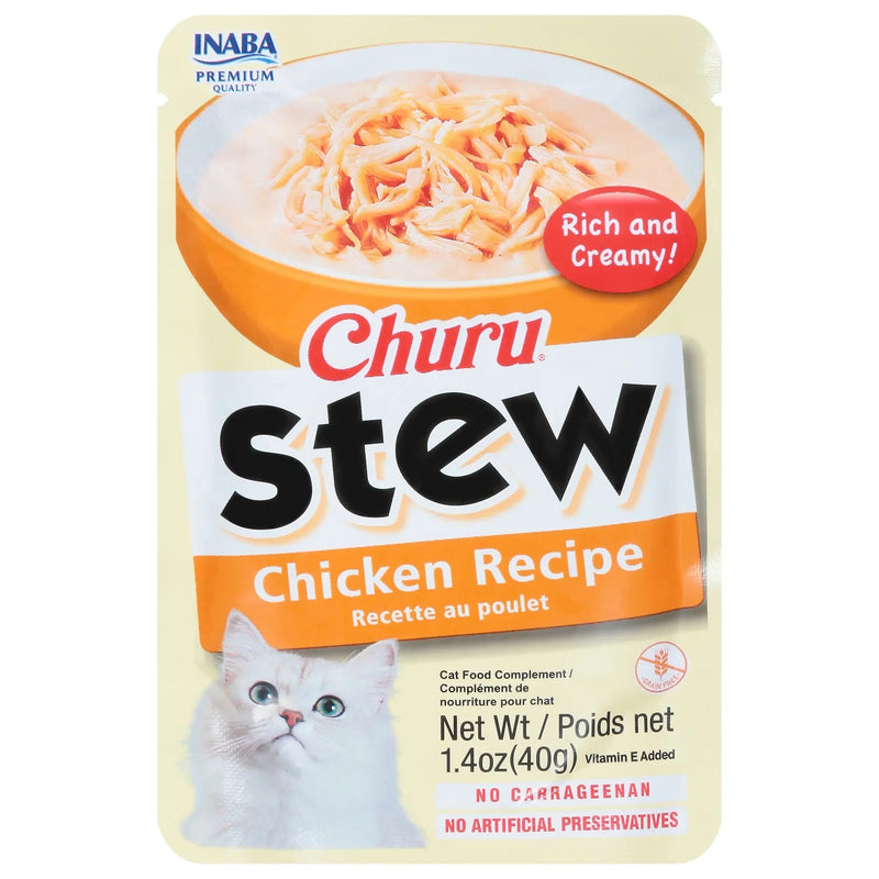 Inaba - Cat Churu Chicken Stew - Case Of 12-1.4 Ounce