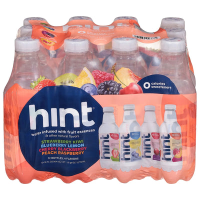 An image displaying Hint - Wtr 4 Flvr Smashup 12pk - Ea Of 1-12/16 Ounce by Hint