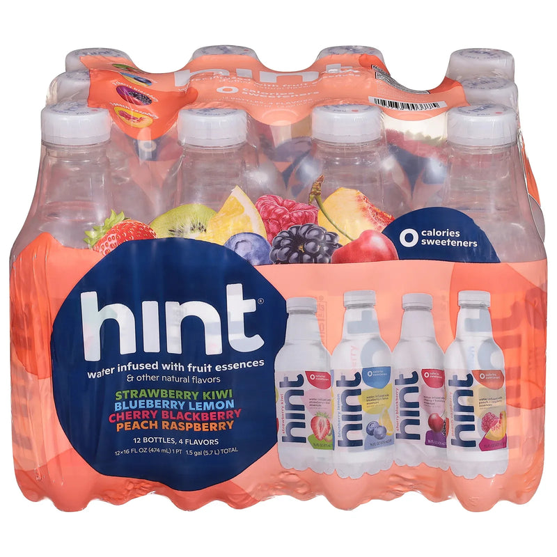 An image displaying Hint - Wtr 4 Flvr Smashup 12pk - Ea Of 1-12/16 Ounce by Hint