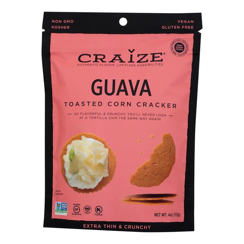 Craize - Corn Crisps Guava Toasted - Case Of 6 - 4 Ounce