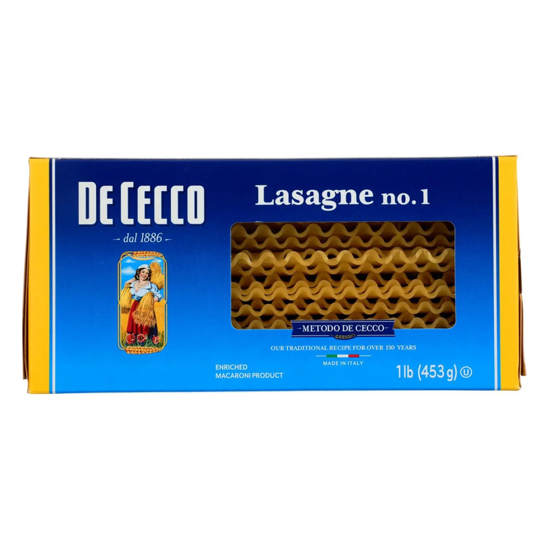 De Cecco Pasta - Pasta - Lasagna - Larga - Case Of 12 - 16 Ounce