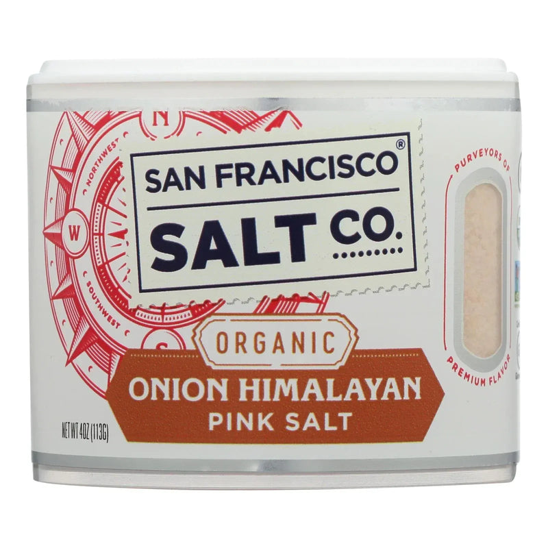 An image displaying San Francisco Salt Co. - Himlyan Salt Onion - Case Of 6 - 4 Ounce by San Francisco Salt Co.