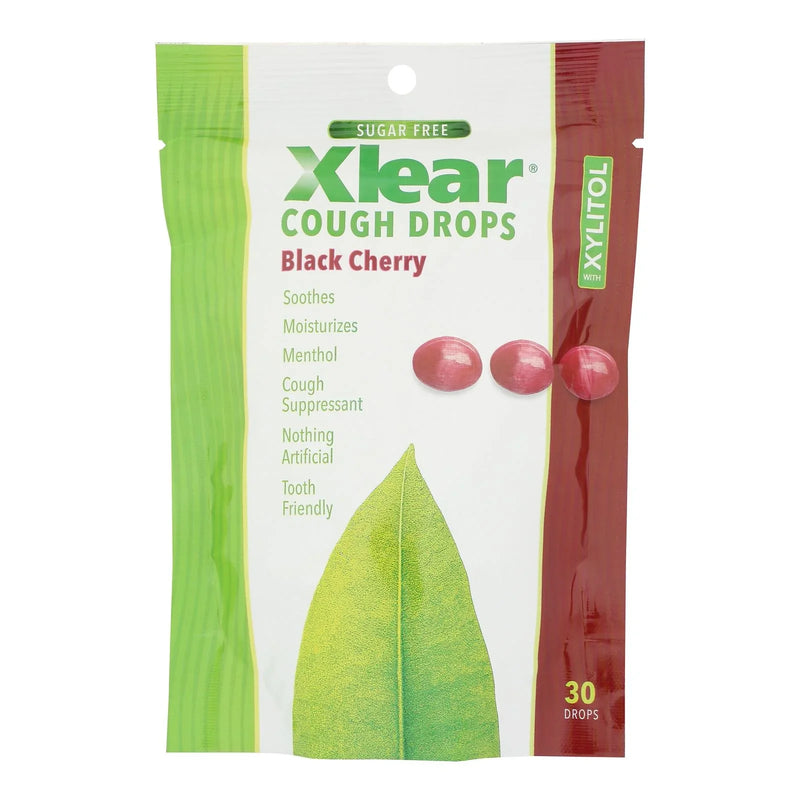 Xlear - Throat Drops Black Cherry - 30 Count