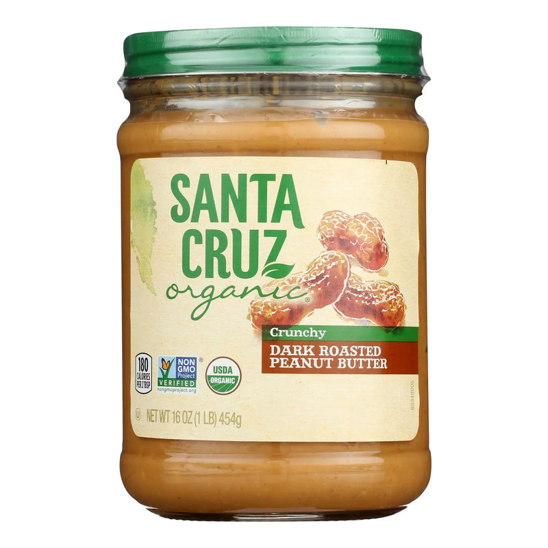 Santa Cruz Organic - Pbtr Og2 Dk Roast Crunchy - Cs Of 12-16 Oz
