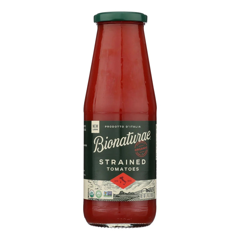 Bionaturae Tomatoes - Organic - Strained - 24 Ounce - Case Of 6
