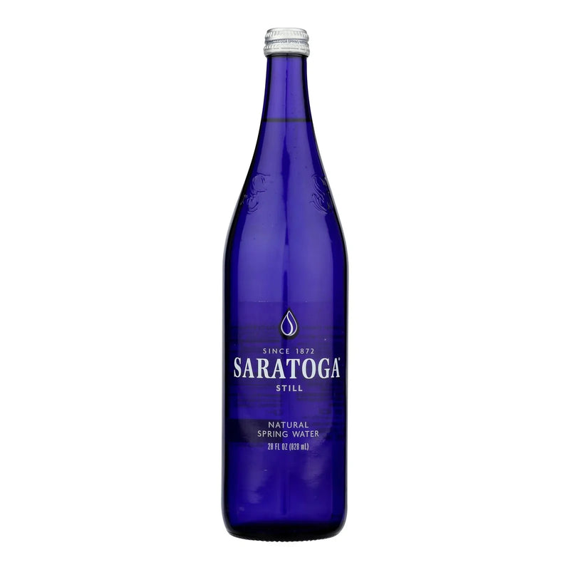 Saratoga Springs Water Natural Spring Water - Case Of 12 - 28 Ounce.