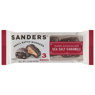 An image displaying Sanders - Dark Choc Ssalt Caramels - Case Of 32-1.5 Ounce by Sanders