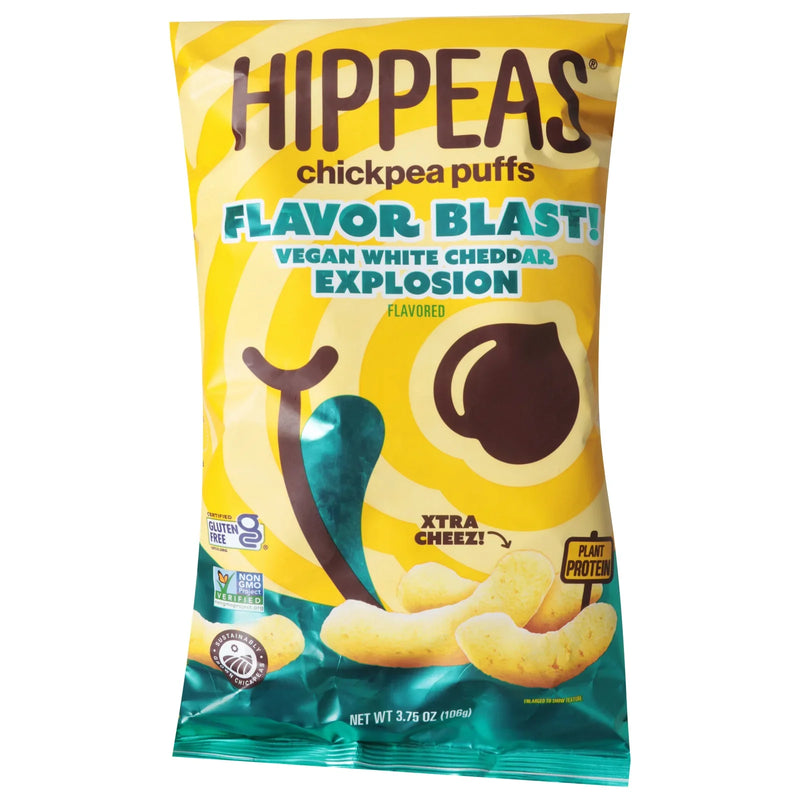 Hippeas - Chkpea Puff Vegn Wht Ched - Case Of 12-3.75 Ounce