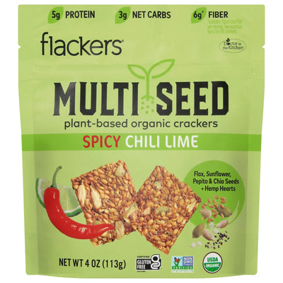 An image displaying Dr. In The Kitchen - Flkrs Crkr Organic Mltsd Spcy - Case Of 6-4 Ounce by Dr. In The Kitchen