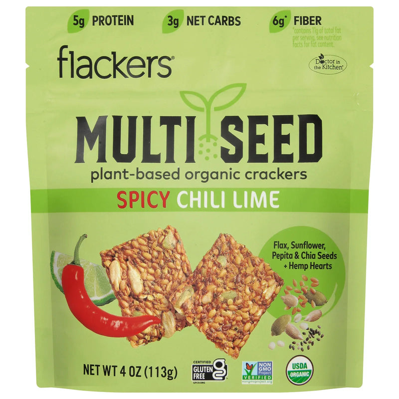An image displaying Dr. In The Kitchen - Flkrs Crkr Organic Mltsd Spcy - Case Of 6-4 Ounce by Dr. In The Kitchen