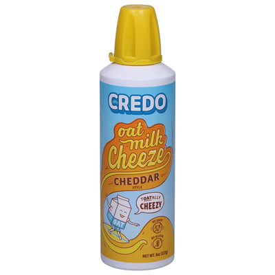 An image displaying Credo Foods - Cheeze Spry Oatmilk Chedd - Case Of 12-8 Ounce by Credo Foods