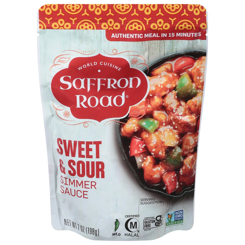 Saffron Road - Simmer Sauce Sweet Sour - Case Of 8-7 Ounce