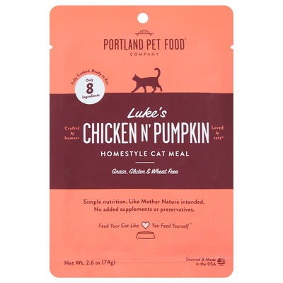 An image displaying Portland Pet Food Company - Cat Meal Chicken N Pmpki - Case Of 12-2.6 Ounce by Portland Pet Food Company