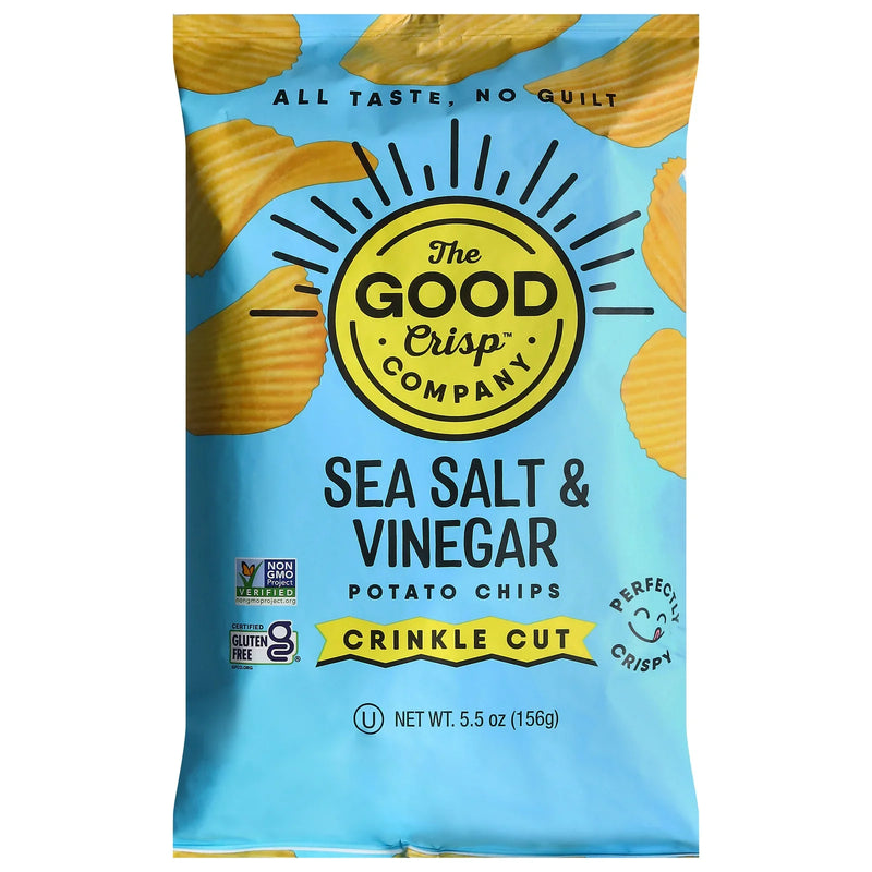 The Good Crisp Company - Pot Chp Crinkle Slt Vngr - Case Of 12-5.5 Ounce