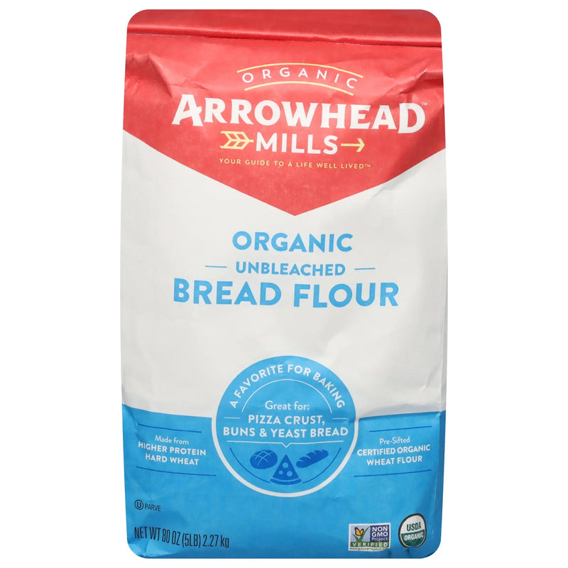 Arrowhead Mills - Flour Organic Bread - Case Of 8-5 Lb
