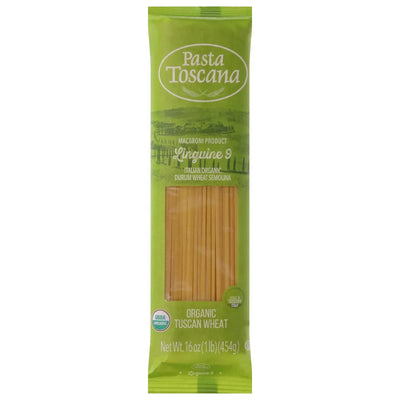 An image displaying Pasta Toscana - Pasta Organic Linguine - Case Of 12-16 Ounce by Pasta Toscana