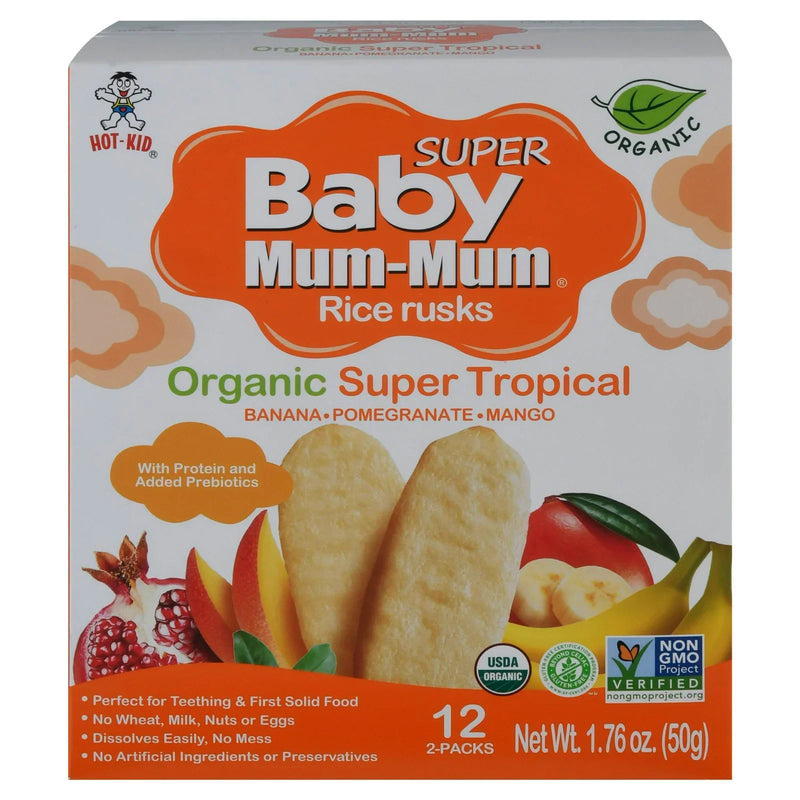 Hot Kid - Baby Mumum Organic Trop 12 Count - Case Of 6-1.76 Ounce