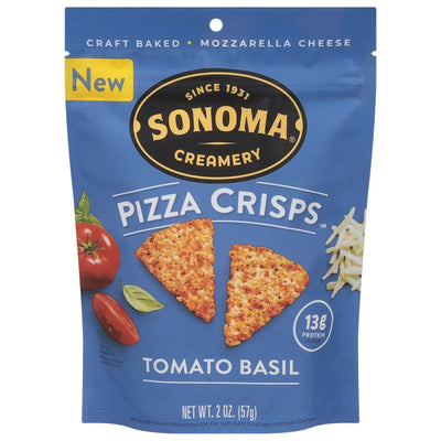 An image displaying Sonoma Creamery - Crisps Pizza Tomato Basil - Case Of 6-2 Ounce by Sonoma Creamery