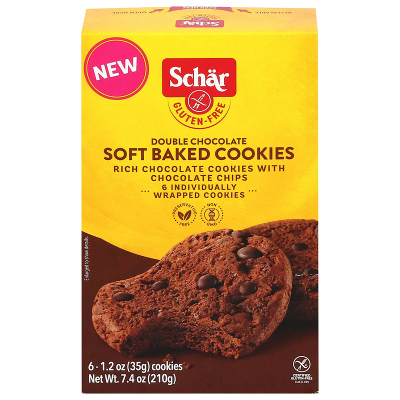 Schar - Cookies Soft Bkd Dbl Choc - Cs Of 6-7.4 Oz