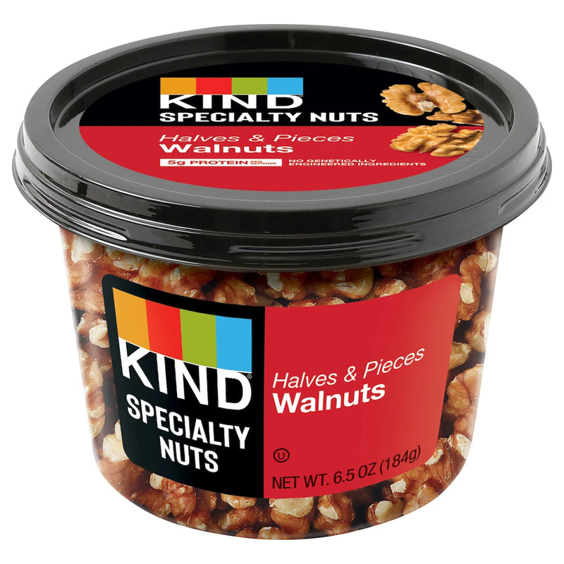 Kind - Walnuts Halves Pieces - Case Of 6-6.5 Ounce