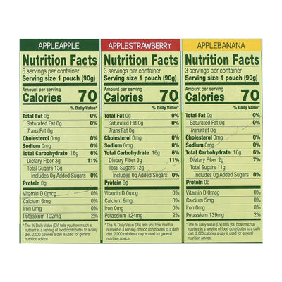 An image displaying Gogo Squeez - Gogo Aplsce Variety Squeeze - Case Of 6 - 12/3.2oz by Gogo Squeez