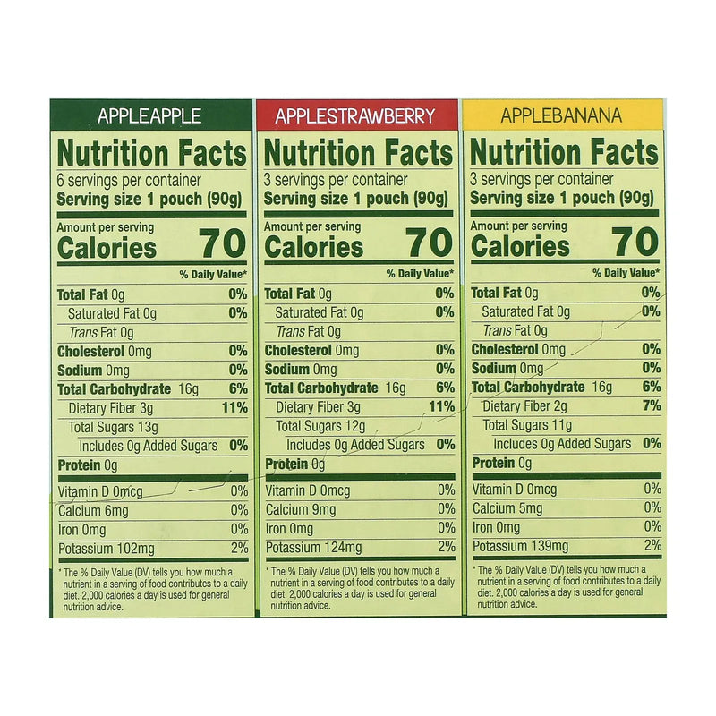 An image displaying Gogo Squeez - Gogo Aplsce Variety Squeeze - Case Of 6 - 12/3.2oz by Gogo Squeez