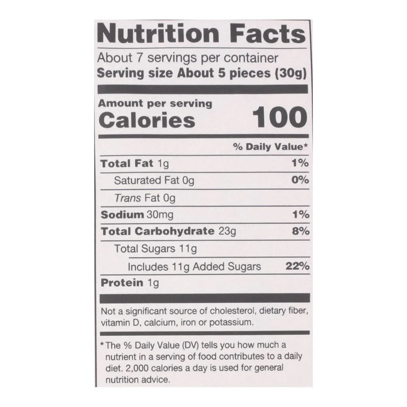 An image displaying Darrell Soft Eating Liquorice - Mango - Case Of 8 - 7 Ounce by Darrell