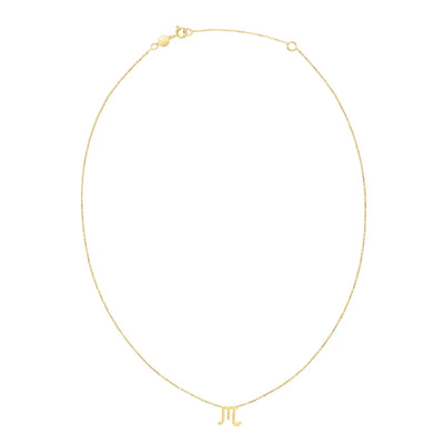An image displaying 14K Yellow Gold Scorpio Necklace by Orca Market