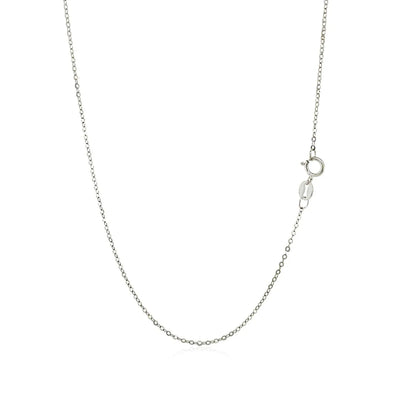 An image displaying 14k White Gold Polished Mini Heart Necklace by Orca Market