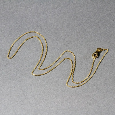An image displaying 10k Yellow Gold Oval Cable Link Chain 0.97mm by Orca Market