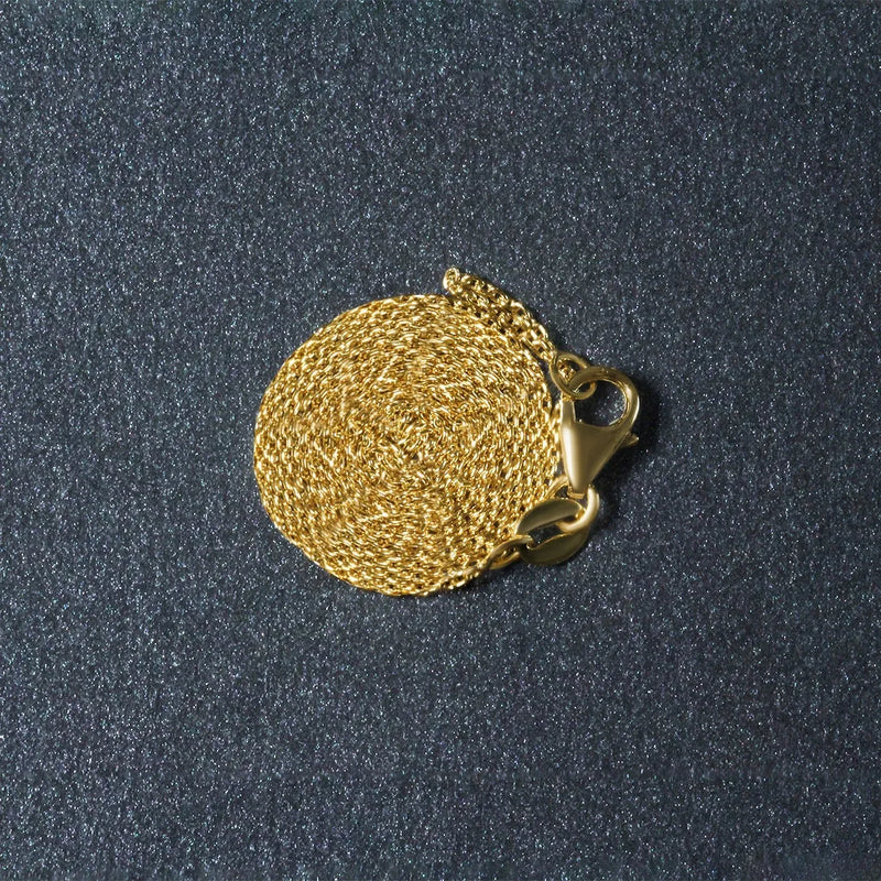 An image displaying 10k Yellow Gold Oval Cable Link Chain 0.97mm by Orca Market