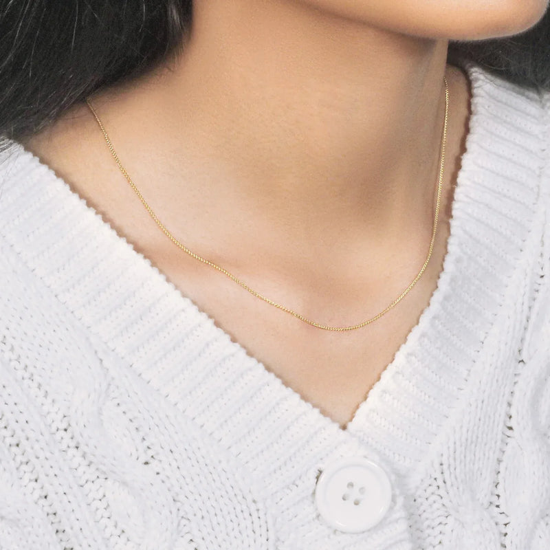 An image displaying 14k Yellow Gold Round Wheat Chain 0.80mm by Orca Market