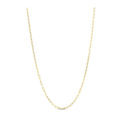 An image displaying Sterling Silver Gold Plated Paperclip Chain (1.8 mm) by Orca Market
