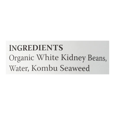 Eden Foods Organic Cannellini White Kidney Beans - Case Of 12 - 15 Ounce.