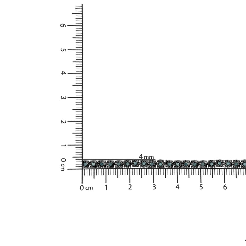 An image displaying Black Rhodium Plated .925 Sterling Silver 1.0 Cttw Diamond Miracle Tennis Bracelet (Enhanced Blue Color, I3 Clarity) - 7" by Infinite Jewels