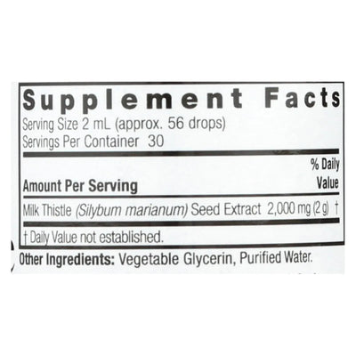 An image displaying Nature's Answer - Af Milk Thistle - 1 Each - 2 Ounce by Nature's Answer