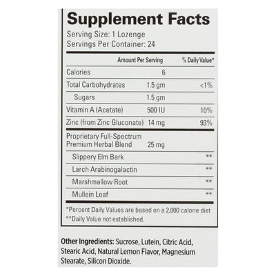 An image displaying Quantum Therazinc Cold Season Plus Lozenges Lemon - 14 Mg - 24 Lozenges by Quantum Research