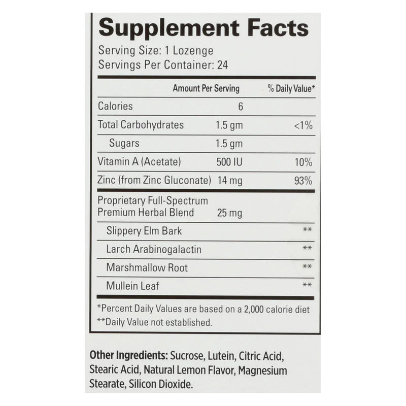 An image displaying Quantum Therazinc Cold Season Plus Lozenges Lemon - 14 Mg - 24 Lozenges by Quantum Research